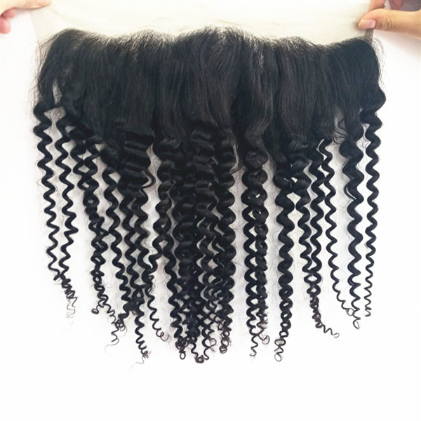 Raw virgin human hair pre plucked lace frontals 13x4 inch YL146 